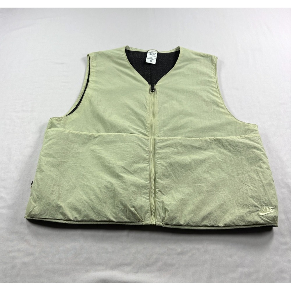 Nike Tech Pack Vest Mens Medium Green Therma Fit ADV Full Zip Performance Gym
